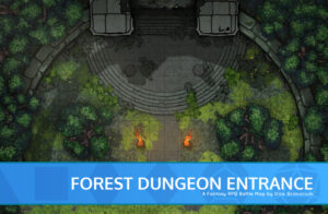 Forest Dungeon Entrance D D Map For Roll20 And Tabletop Dice Grimorium