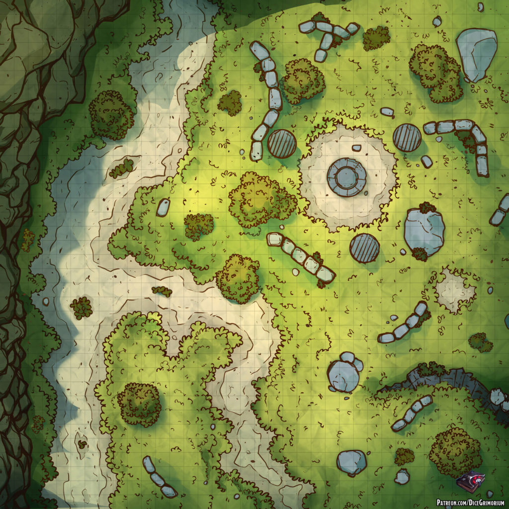 Road Altar D D Map For Roll20 And Tabletop Dice Grimorium   RoadAltar 1024x1024 