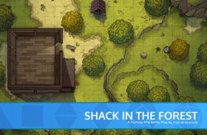 Shack In The Forest - D&D Map for Roll20 And Tabletop - Dice Grimorium