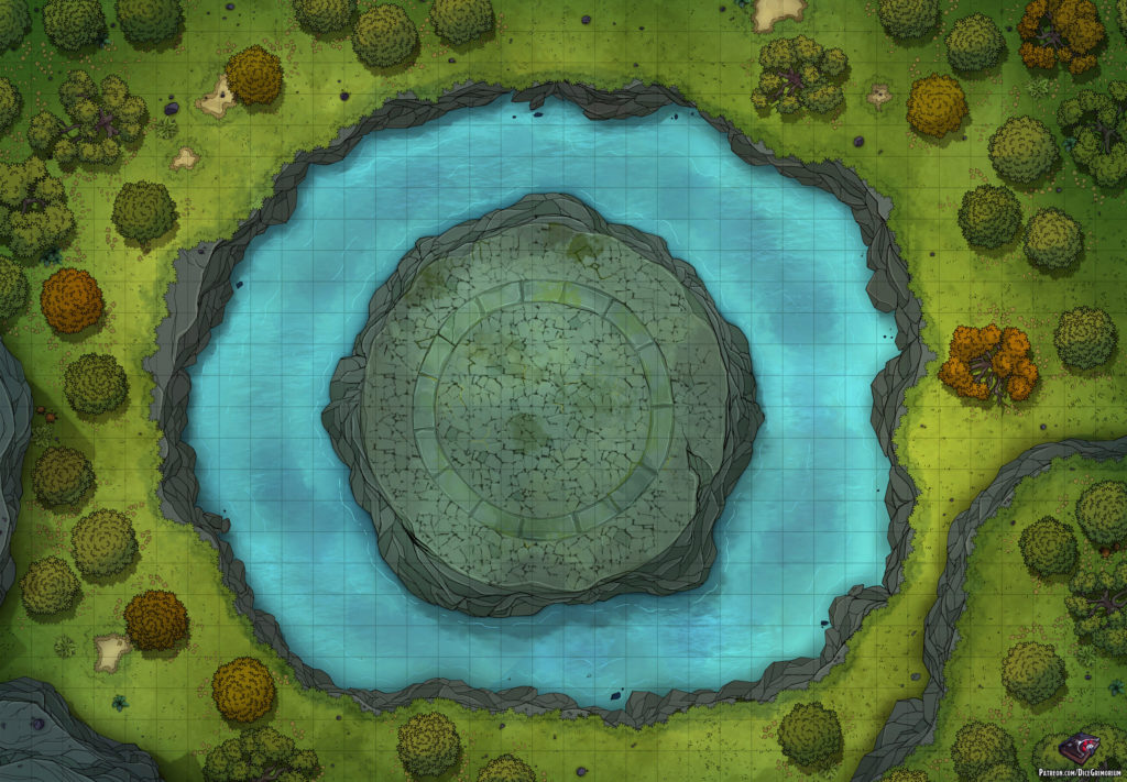 Forest Arena Dandd Map For Roll20 And Tabletop Dice Grimorium