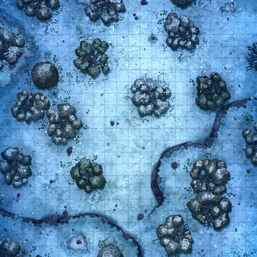 Snowy Forest Battle Map Thumbnail
