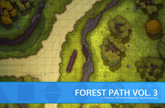 Forest Path Battle Map Banner
