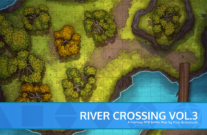 River Crossing Vol. 3 - D&D Map for Roll20 And Tabletop - Dice Grimorium