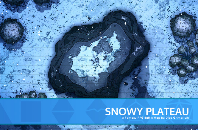 Snowy Forest Plateau Battle Map Banner