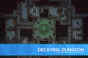 Decaying Dungeon - D&D Map for Roll20 And Tabletop - Dice Grimorium