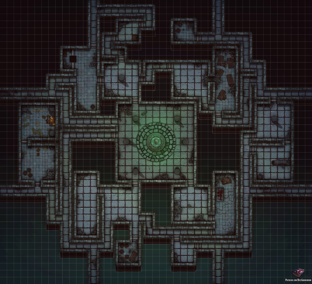 Underground Market Square - D&D Map for Roll20 And Tabletop — Dice Grimorium