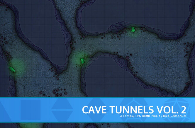 Cave Tunnels Battle Map Banner