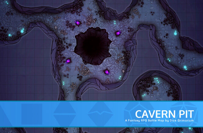 Cavern Pit Battle Map Banner