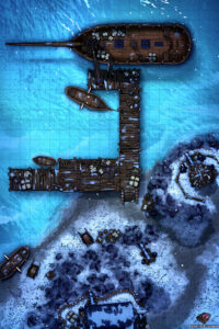 Snowy Harbor - D&D Map for Roll20 And Tabletop — Dice Grimorium