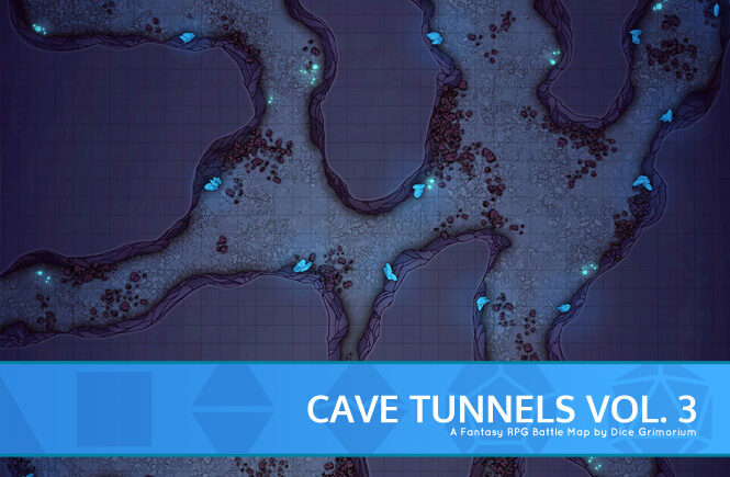Cave Tunnels Vol. 3 Battle Map Banner