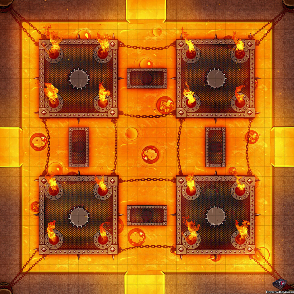 Fire Trial Chamber Battle Map