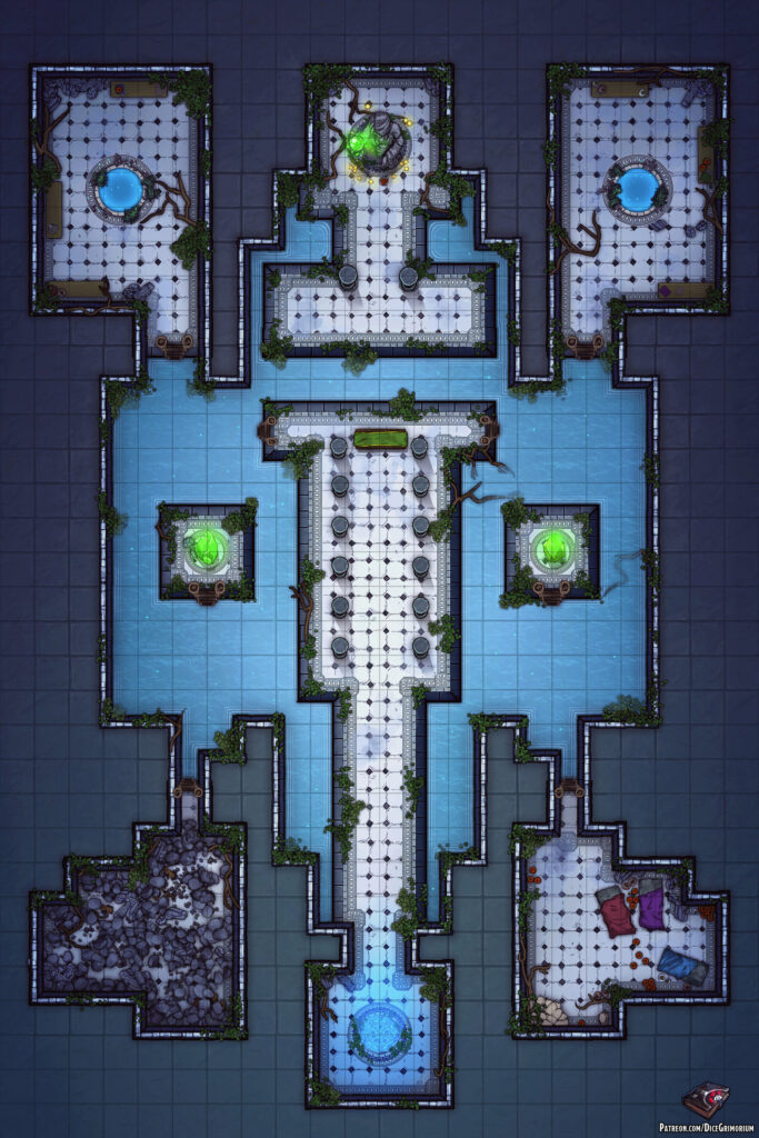 Nature Goddess Temple Battle Map