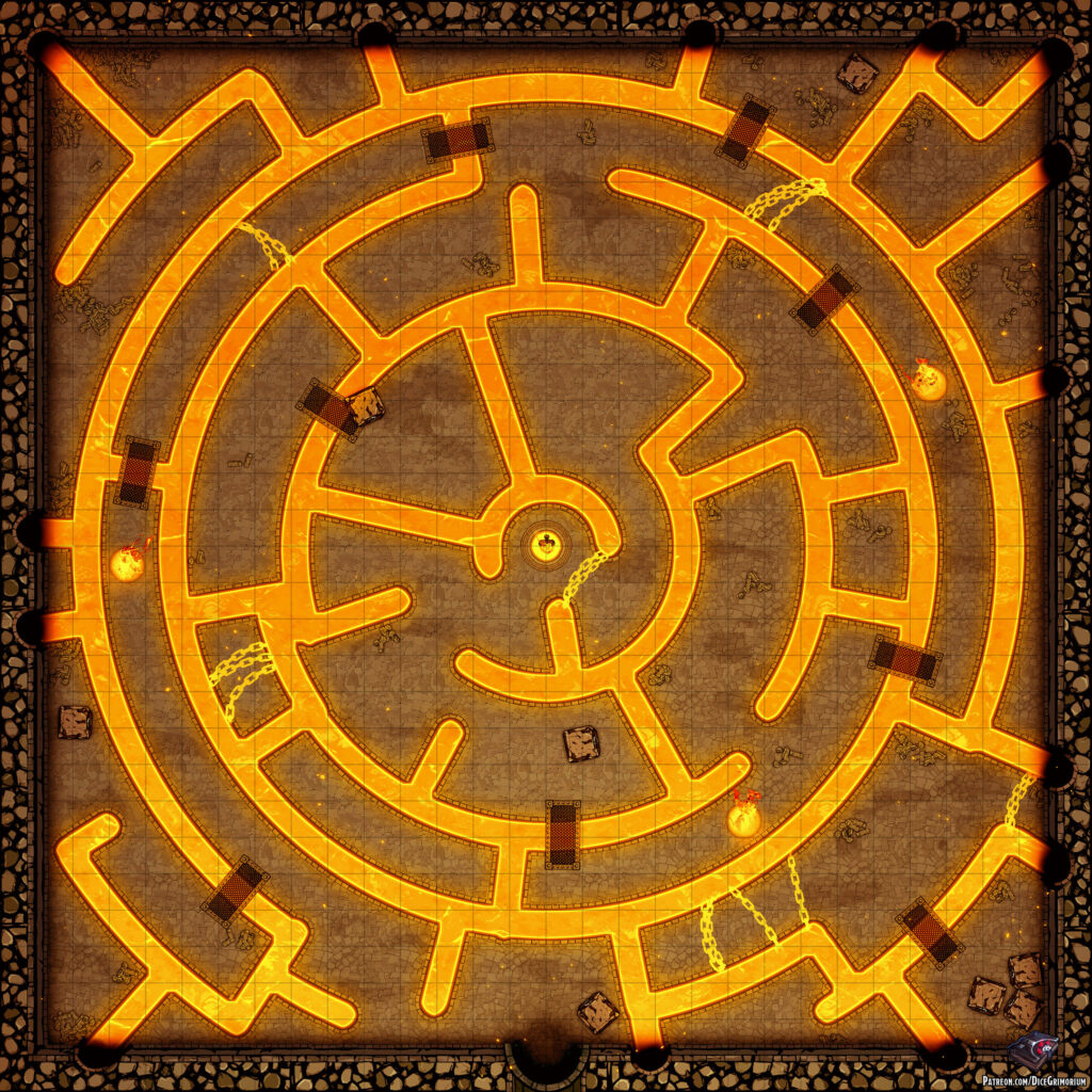 Underground Market Square - D&D Map for Roll20 And Tabletop — Dice Grimorium