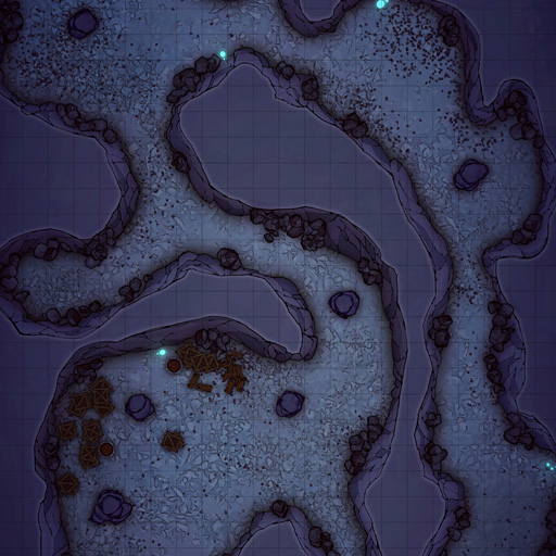 Cave Tunnels Vol. 4 D&D Battle Map Thumb
