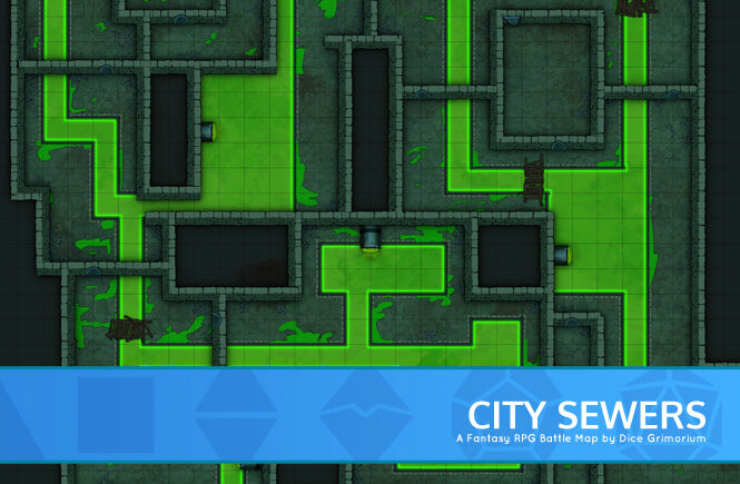 City Sewers D&D Battle Map Banner