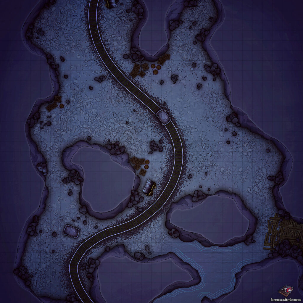 Cave Tunnels Vol. 5 D&D Battle Map
