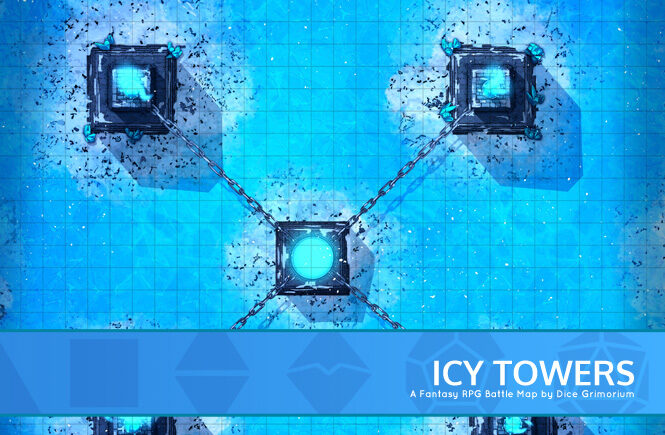 Icy Towers D&D Battle Map Banner