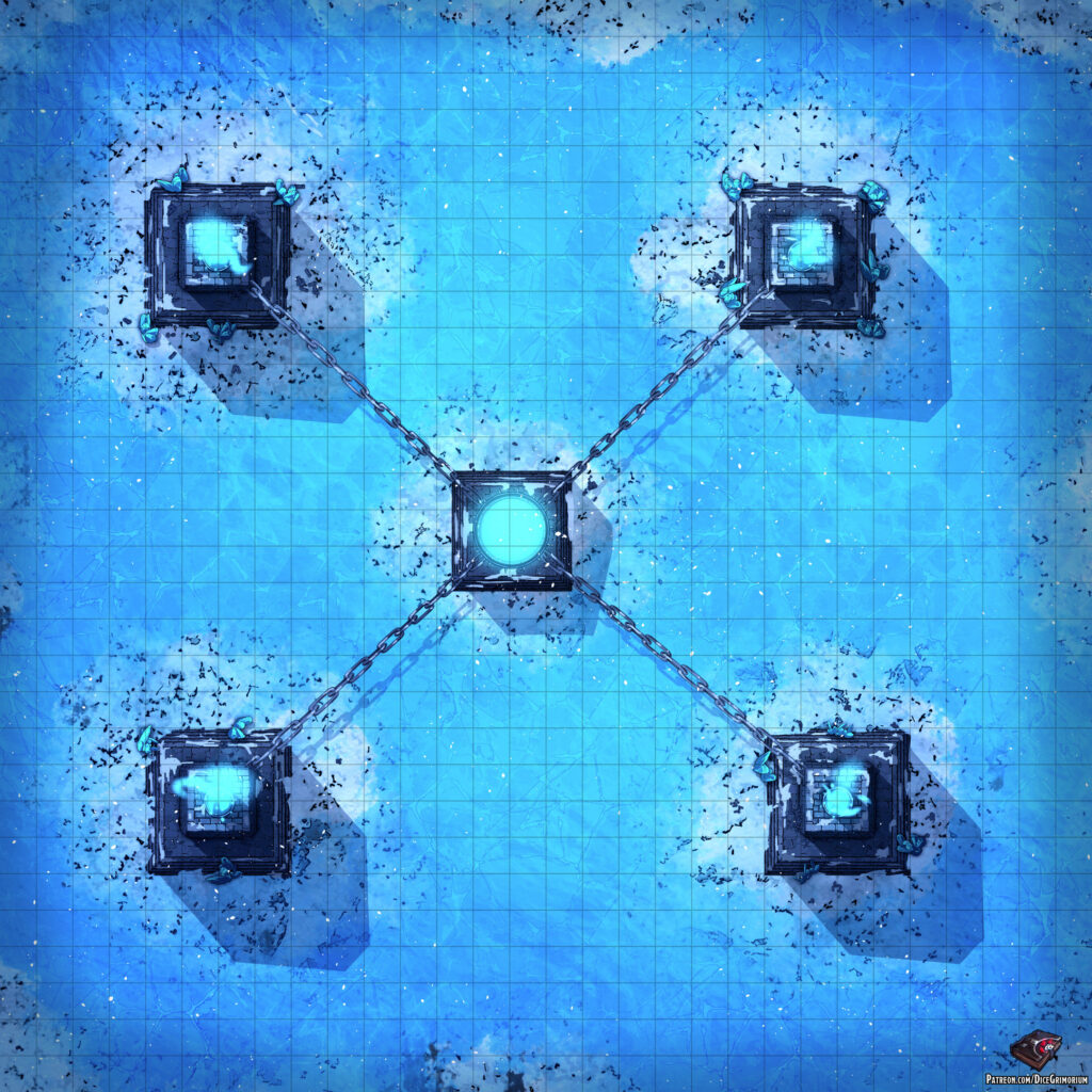 Icy Towers D&D Battle Map