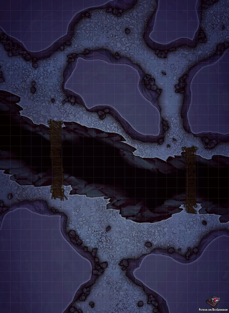 Cave Tunnels Vol. 6 D&D Battle Map