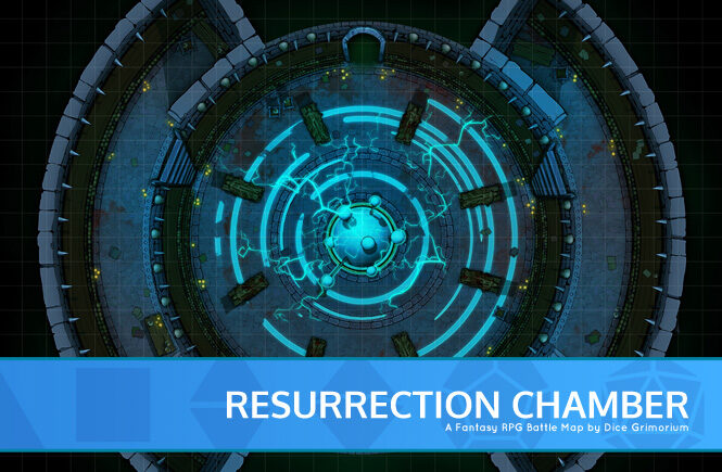 Resurrection Chamber D&D Battle Map Banner