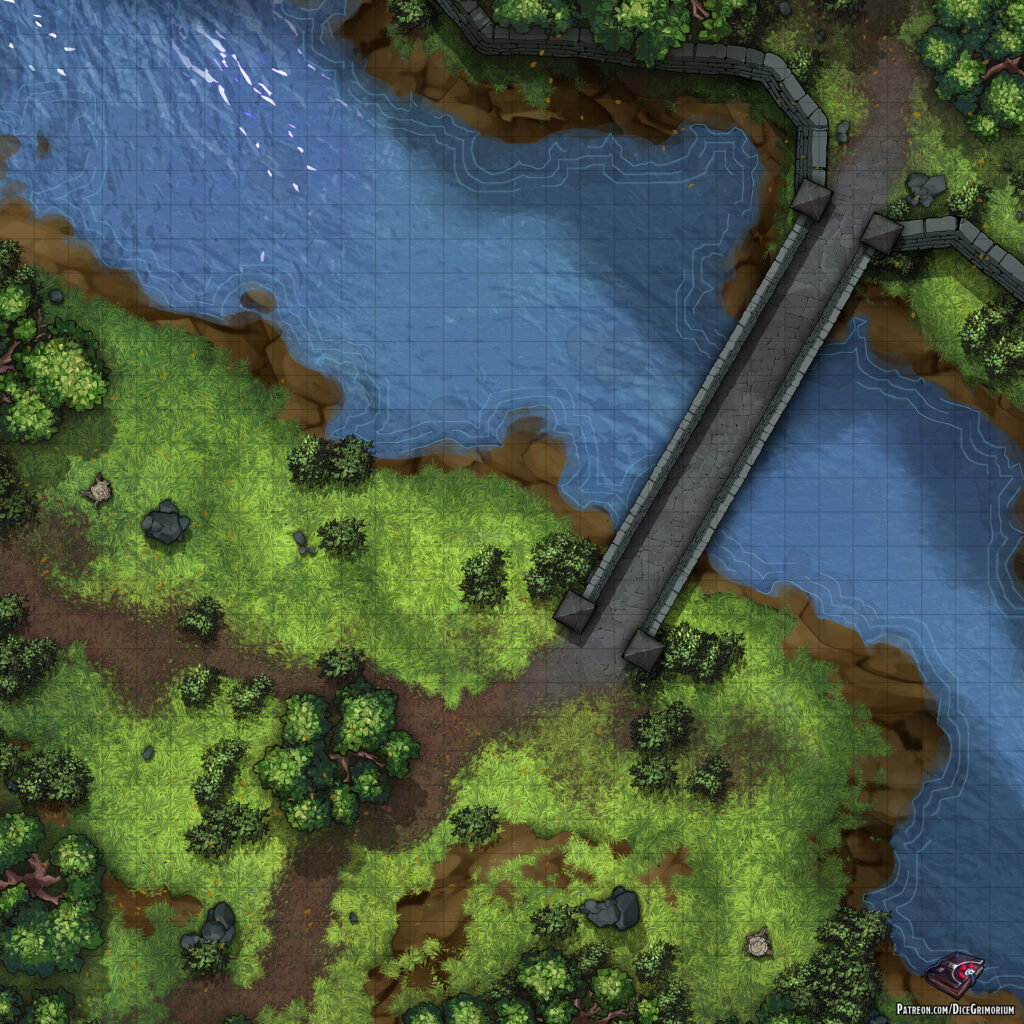 River Crossing Vol. 4 D&D Battle Map