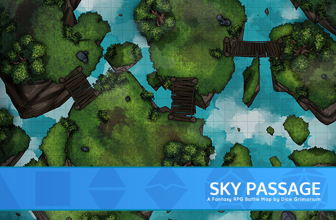 Sky Passage D&D Battle Map Banner