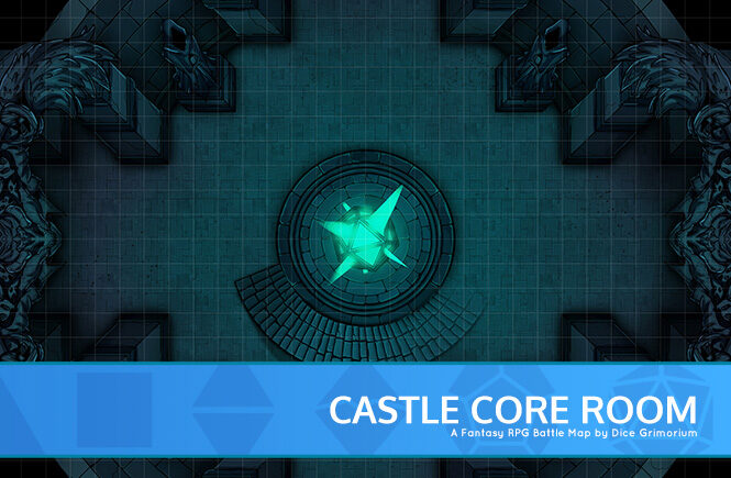 Castle Core Room D&D Battle Map Banner