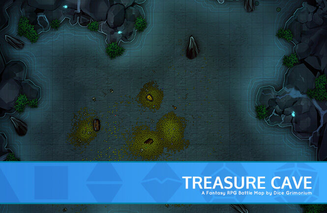 Treasure Cave D&D Battle Map Banner