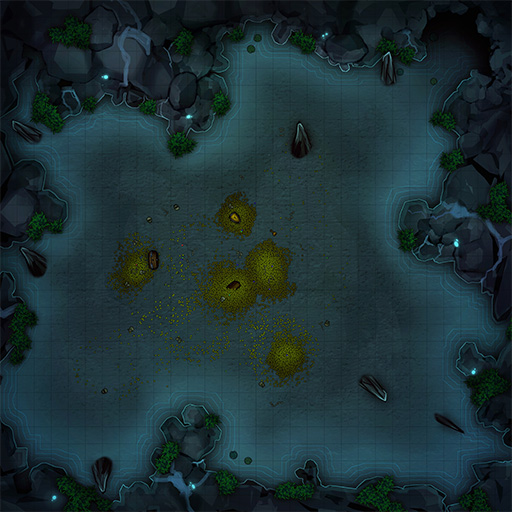 Treasure Cave D&D Battle Map Thumb