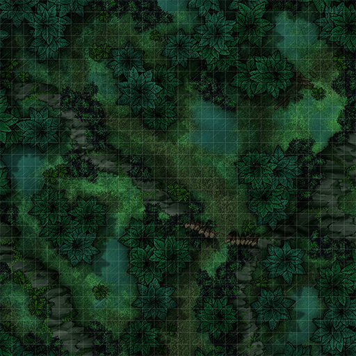 Jungle Path D&D Battle Map Thumb