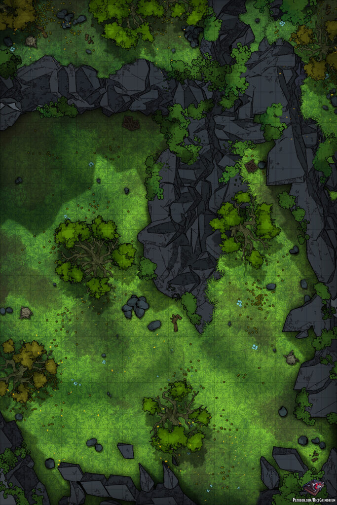 Forest Wilderness Vol. 5 D&D Battle Map