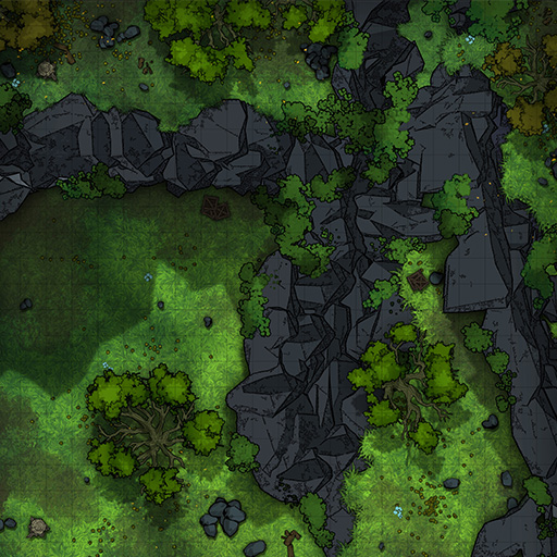 Forest Wilderness Vol. 5 D&D Battle Map Thumb