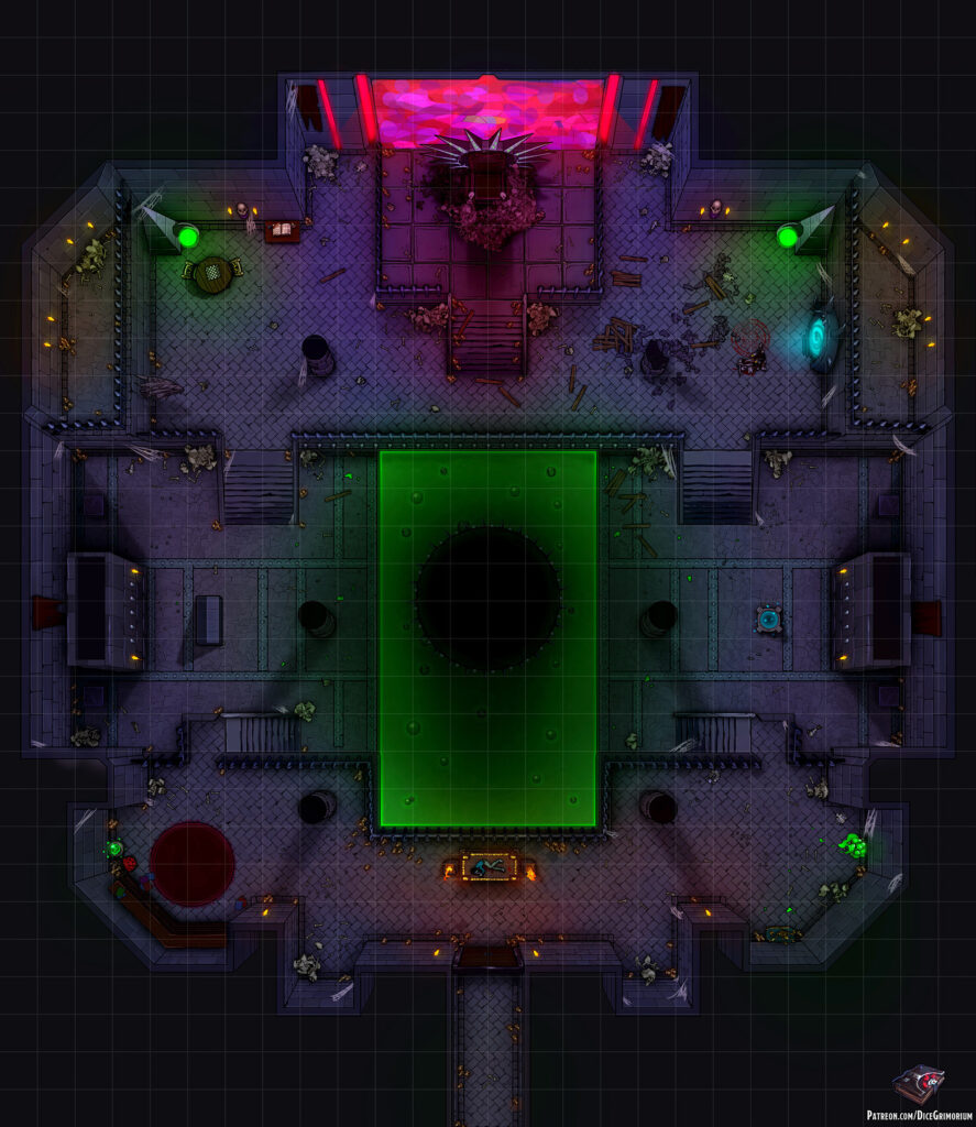 Lich's Lair D&D Battle Map