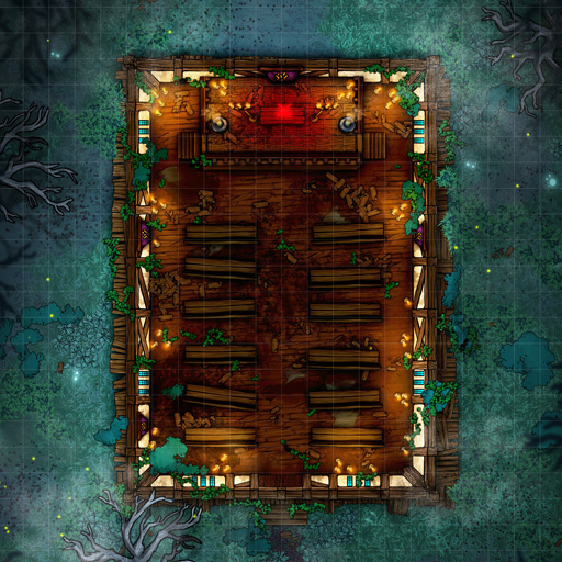 Old Swamp Temple D&D Battle Map Thumb
