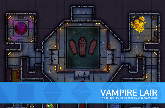 Vampire Lair D&D Battle Map Banner