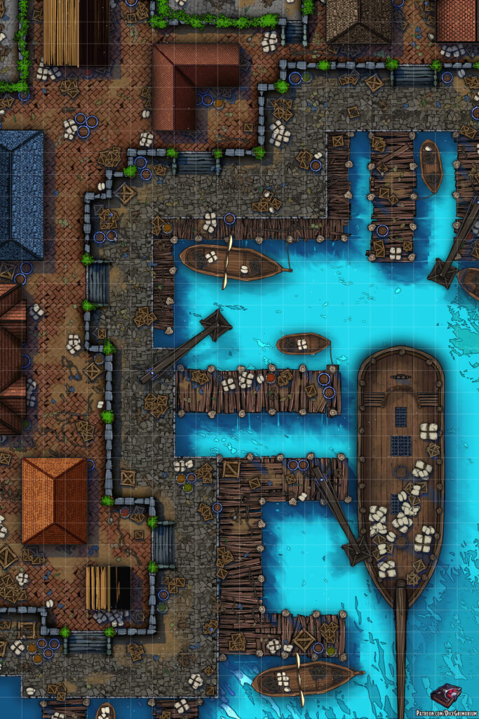 City Port D&D Battle Map