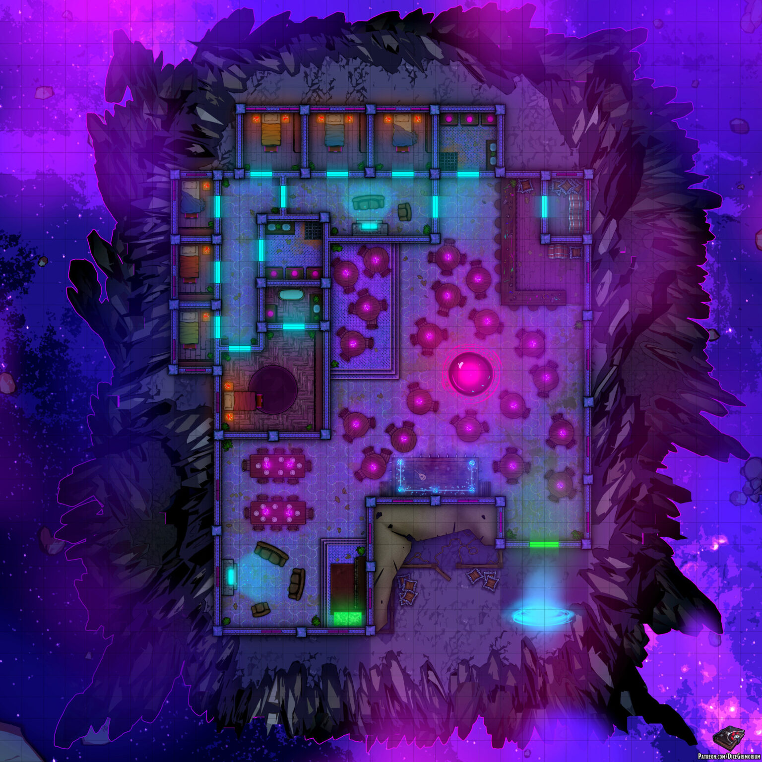 Dd Inn Map Astral Inn - D&D Map for Roll20 And Tabletop - Dice Grimorium