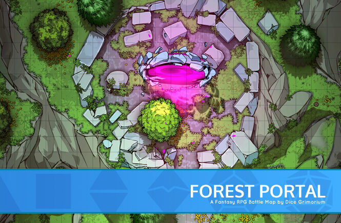 Forest Portal D&D Battle Map Banner