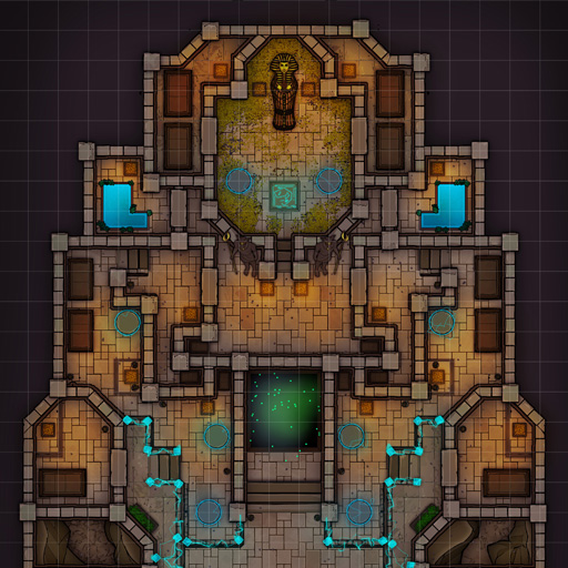 Underground Market Square - D&D Map for Roll20 And Tabletop — Dice Grimorium