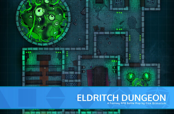 Eldritch Dungeon D&D Battle Map Banner