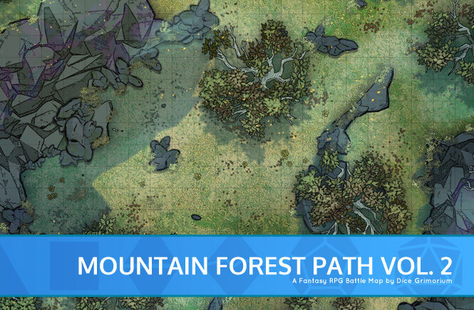 Mountain Forest Path Vol. 2 D&D Battle Map Banner