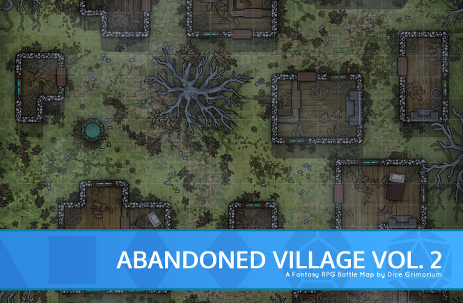 Abandoned Village D&D Battle Map Banner