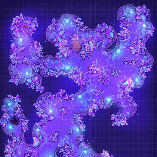 Crystal Cave D&D Battle Map Thumb