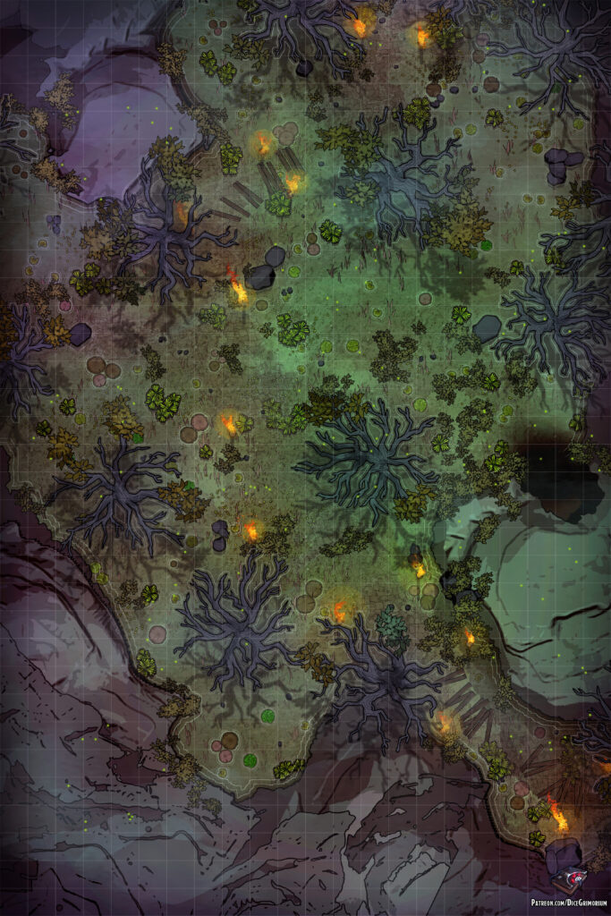 Swamp Path Vol. 2 D&D Battle Map