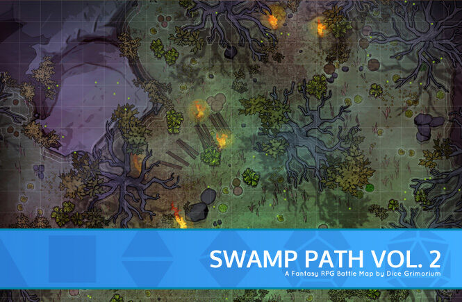 Swamp Path Vol. 2 D&D Battle Map Banner