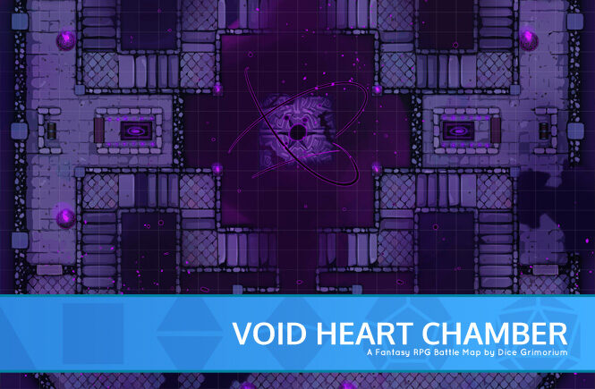 Void Heart Chamber D&D Battle Map Banner