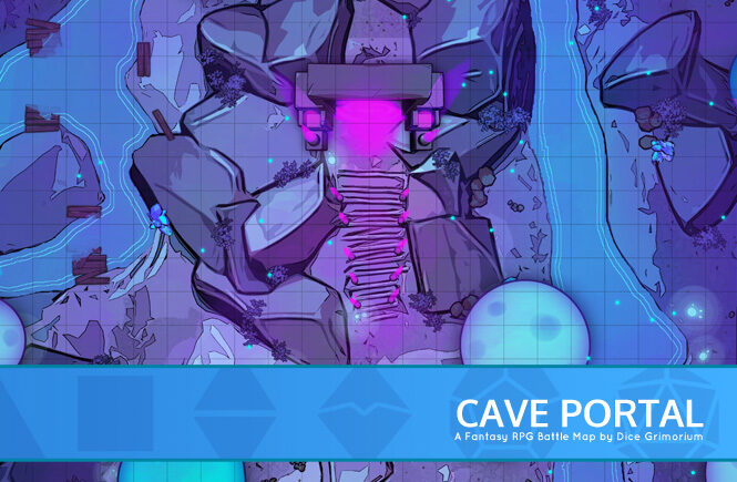 Cave Portal D&D Battle Map Banner