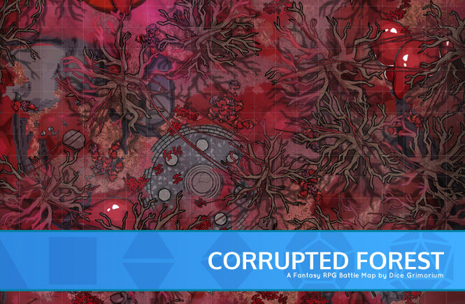 Corrupted Forest D&D Battle Map Banner