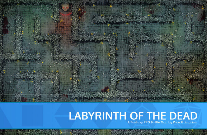 Labyrinth Of The Dead D&D Battle Map Banner