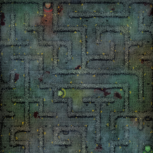 Labyrinth Of The Dead D&D Battle Map Thumb